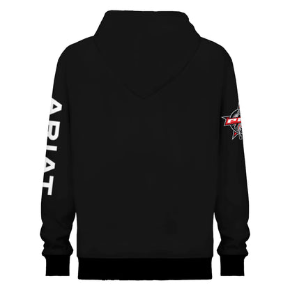 Racing Team Print Hooded Sweatshirt