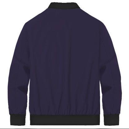 Dark Purple Bomber Jackets for Men