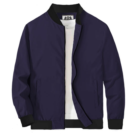 Dark Purple Bomber Jackets for Men