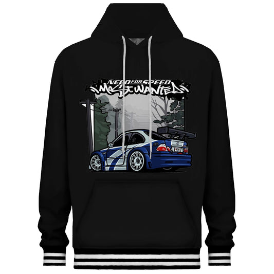 Passionate Speed Racing Print Hooded Sweatshirt