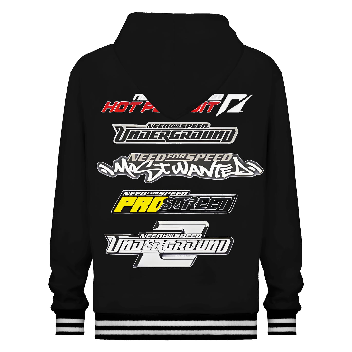 Passionate Speed Racing Print Hooded Sweatshirt