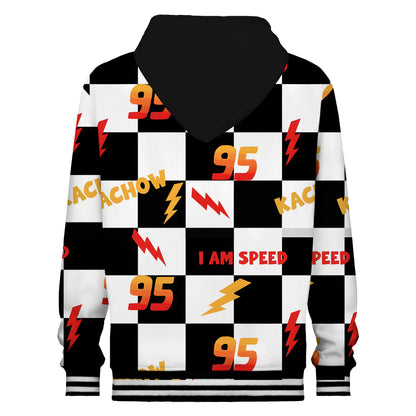 Racing Print Hooded Sweatshirt