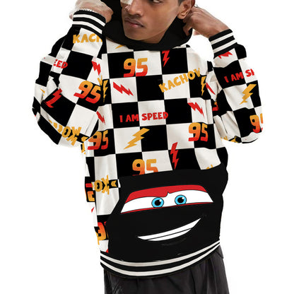 Racing Print Hooded Sweatshirt