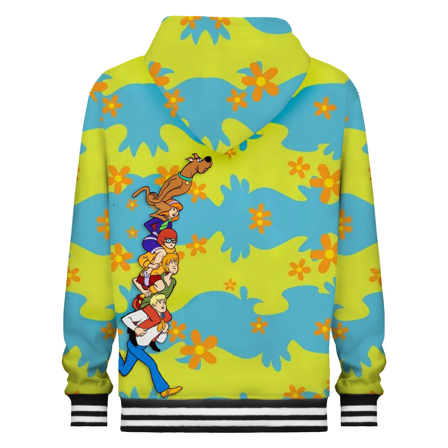 Floral Print Hooded Sweatshirt