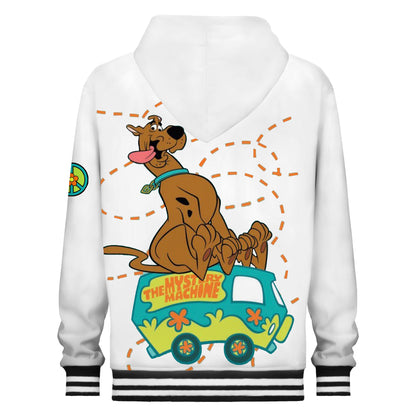 Puppy Cartoon Print Hooded Sweatshirt