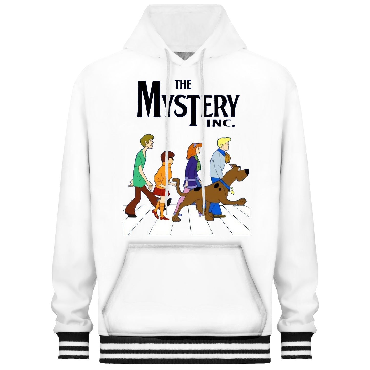 Scooby-Doo Anime Theme Print Hooded Sweatshirt