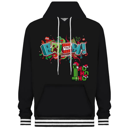 Classic Black Minecraft Prints Hooded Sweatshirt