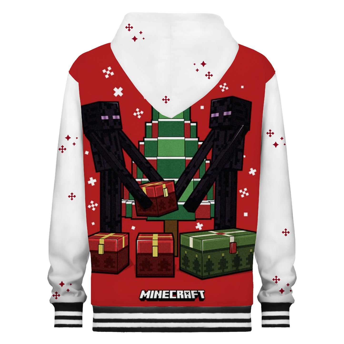 Christmas Minecraft Prints Hooded Sweatshirt