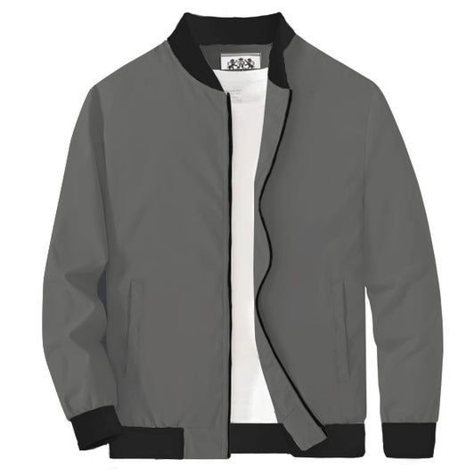 Men's Bomber Jacket Light Gray