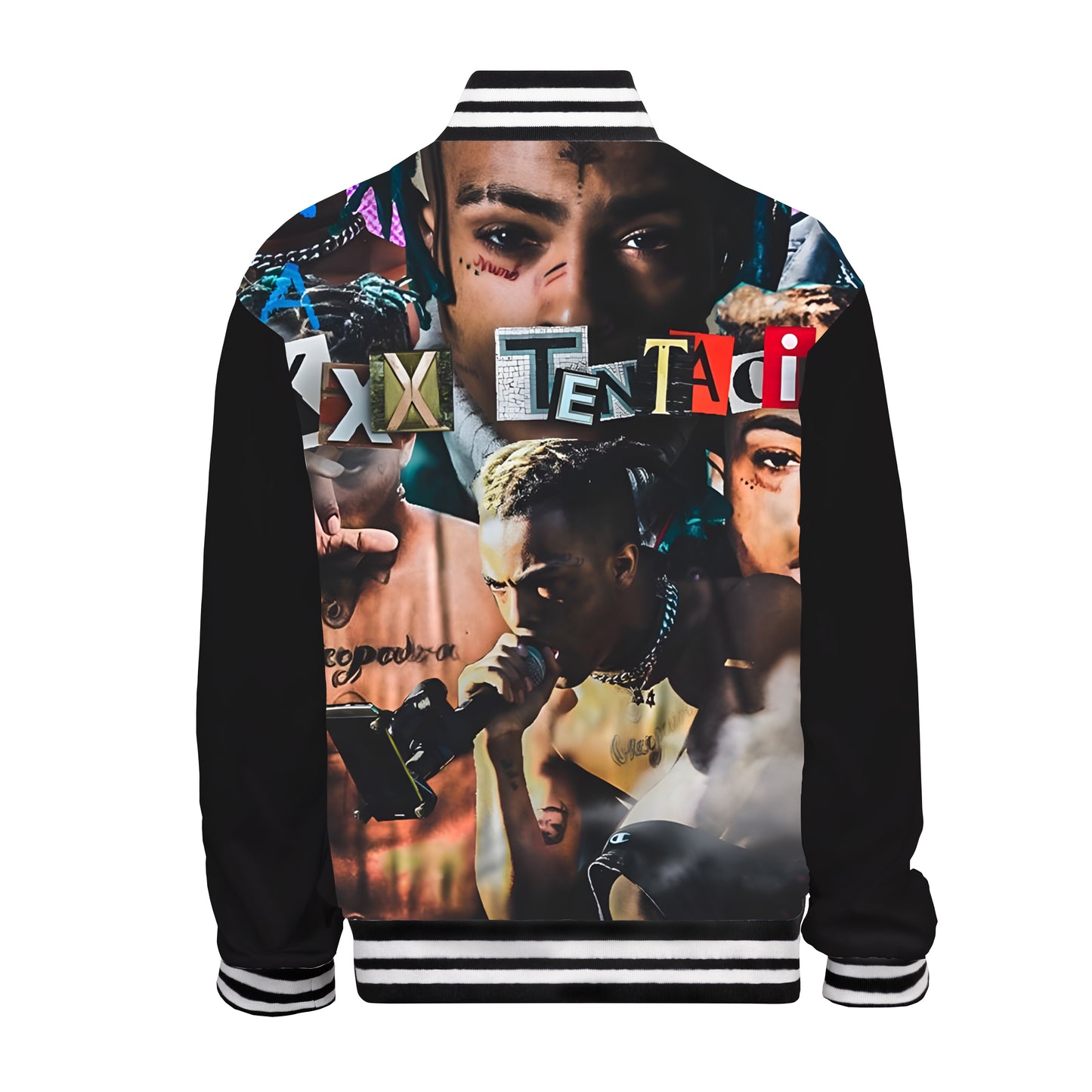 Hip-Hop Rapper Print Bomber Jacket