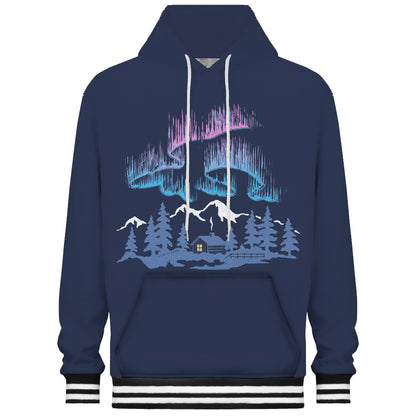 Beautiful Aurora Print Hooded Sweatshirt