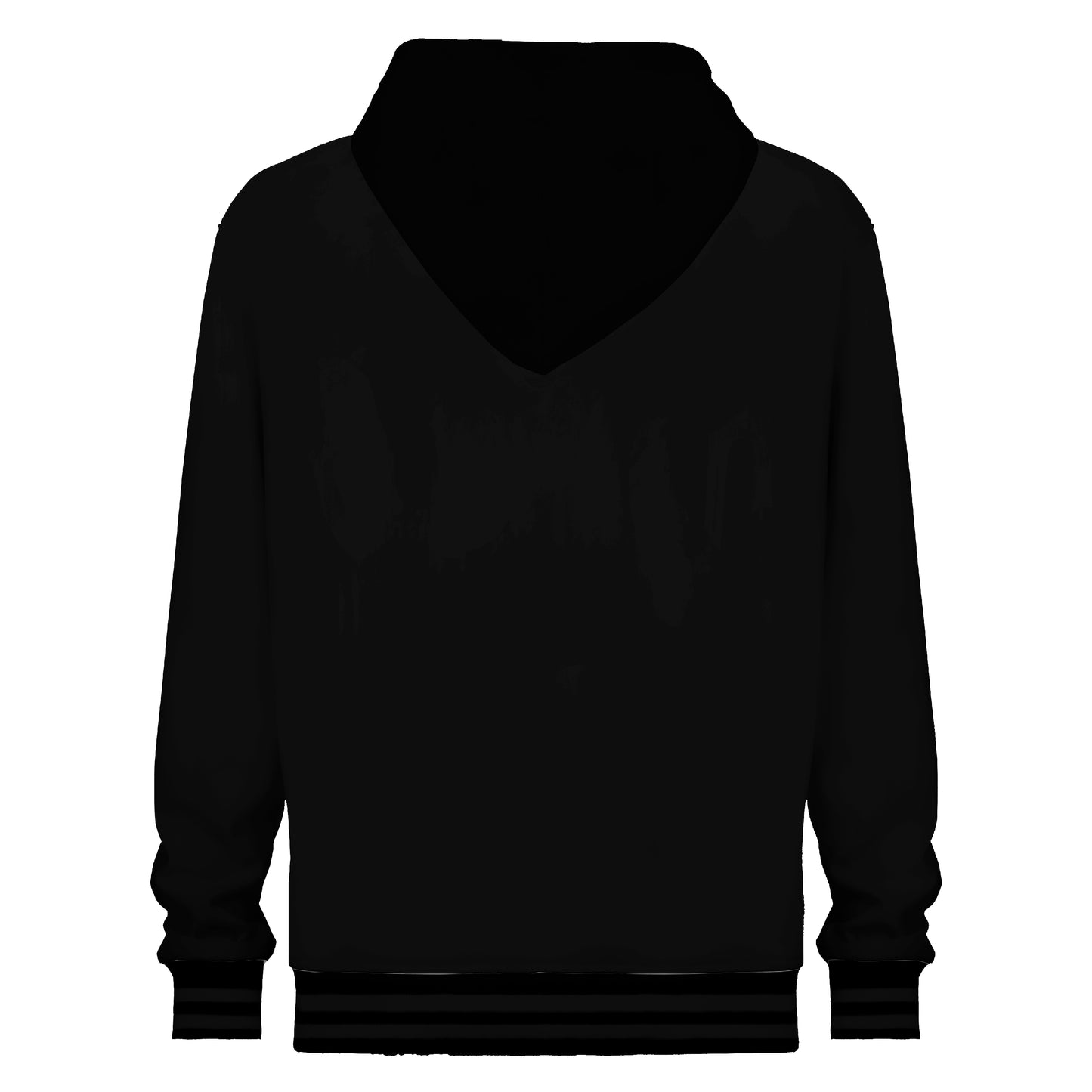 Men's Black Singer Print Hooded Sweatshirt