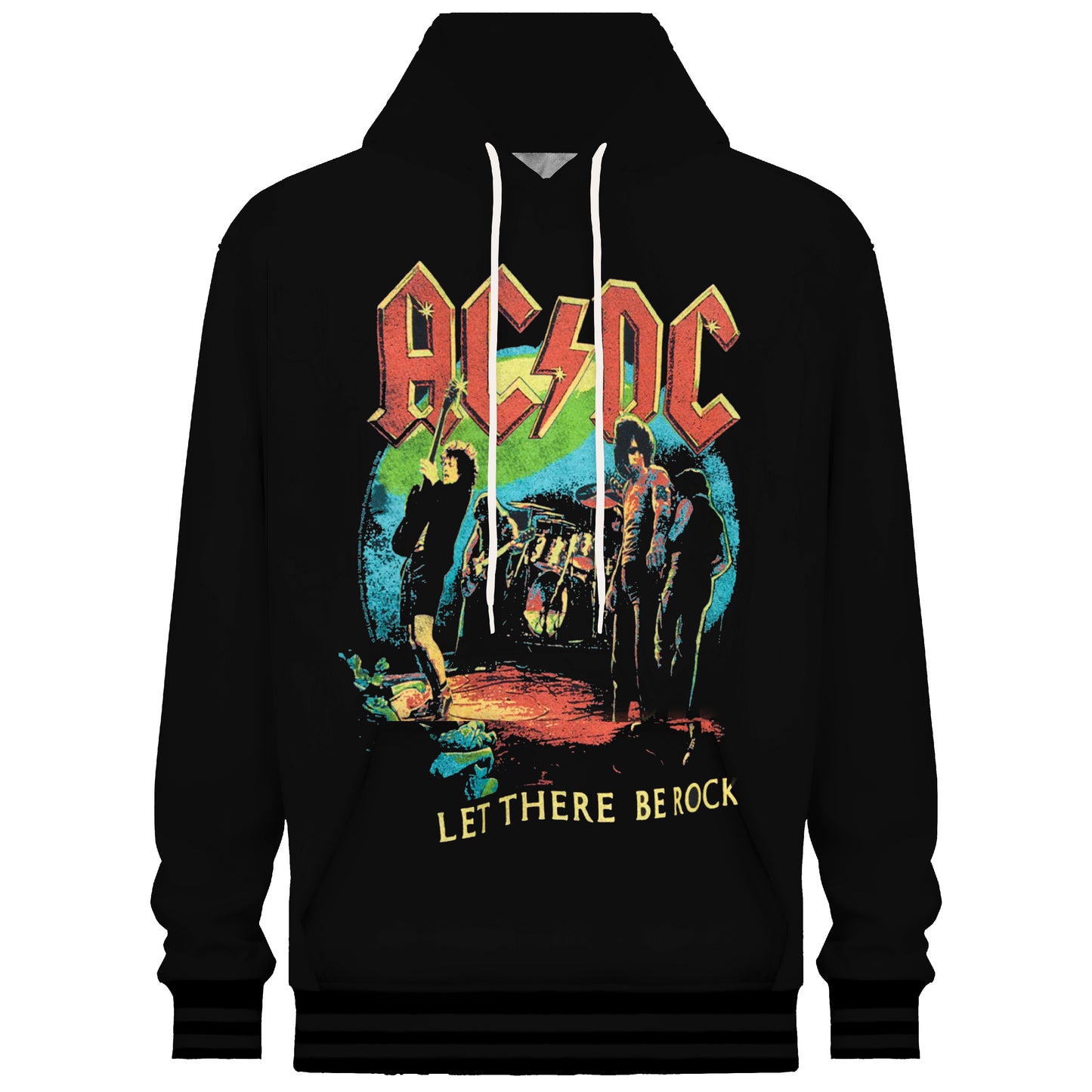 Rock Band Exclusive Print Hooded Sweatshirt