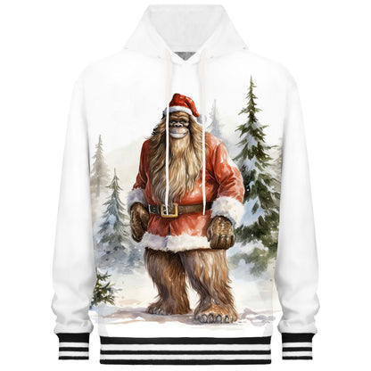 Gorilla Christmas Dress Print Hooded Sweatshirt