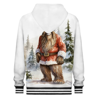 Gorilla Christmas Dress Print Hooded Sweatshirt