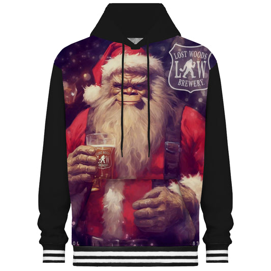 Orangutan Holding Beer Print Hooded Sweatshirt Christmas Dress Up