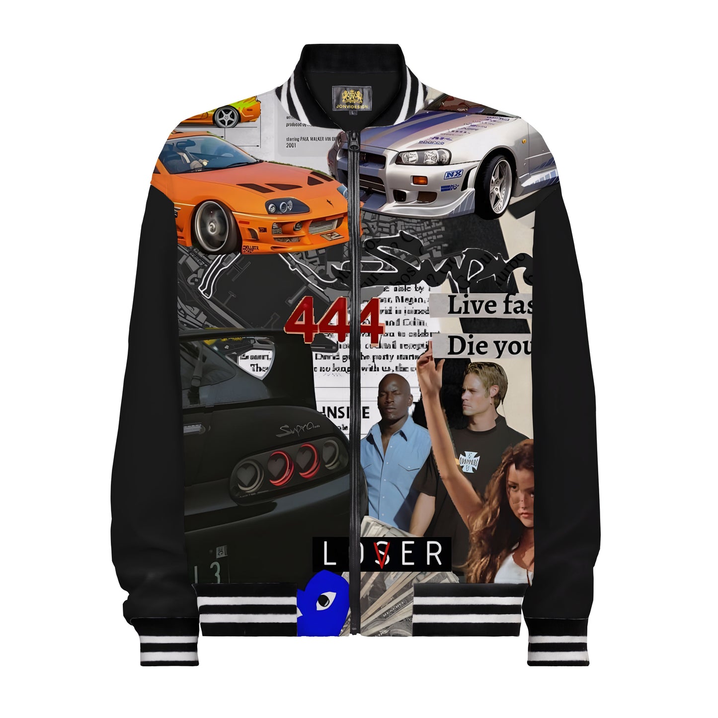 Passionate Racing Print Bomber Jacket