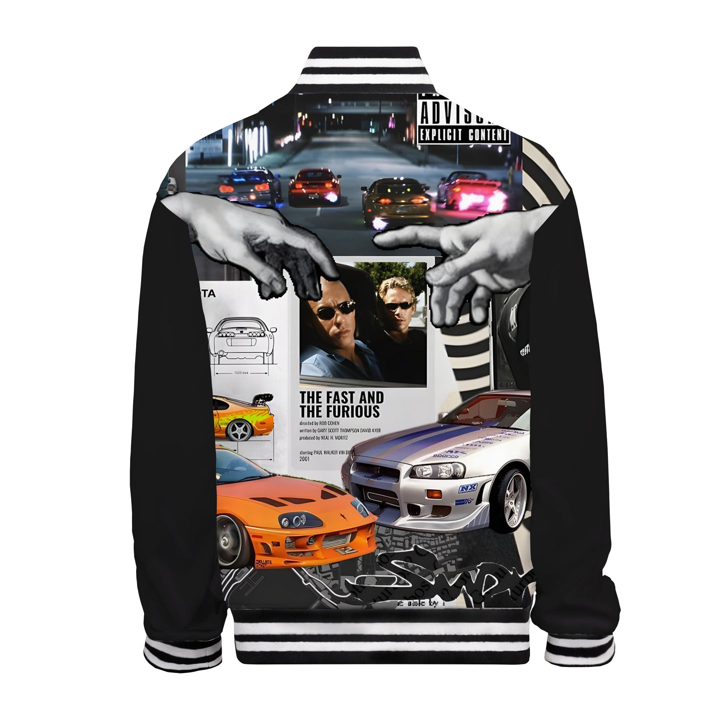 Passionate Racing Print Bomber Jacket