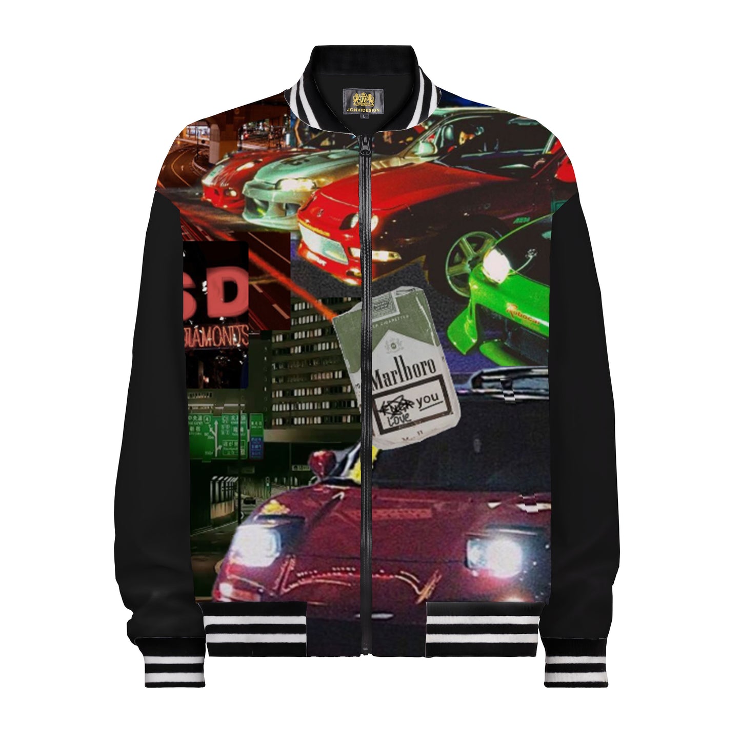 Luxury Racing Car Bomber Jacket