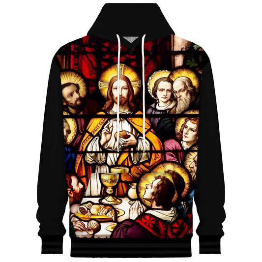 Religious Gatherings Print Hooded Sweatshirt