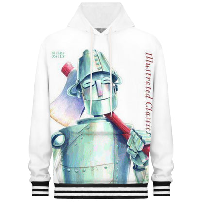 Smiling Face Tin Man Print Hooded Sweatshirt