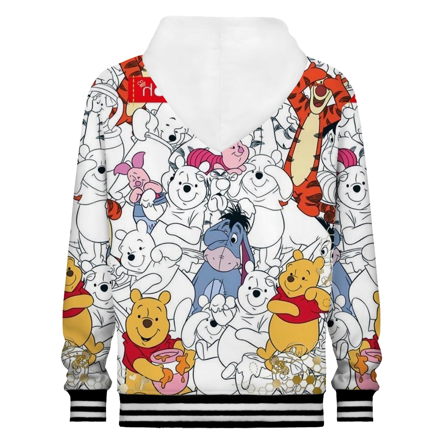 Bear Cubs Print Hooded Sweatshirt