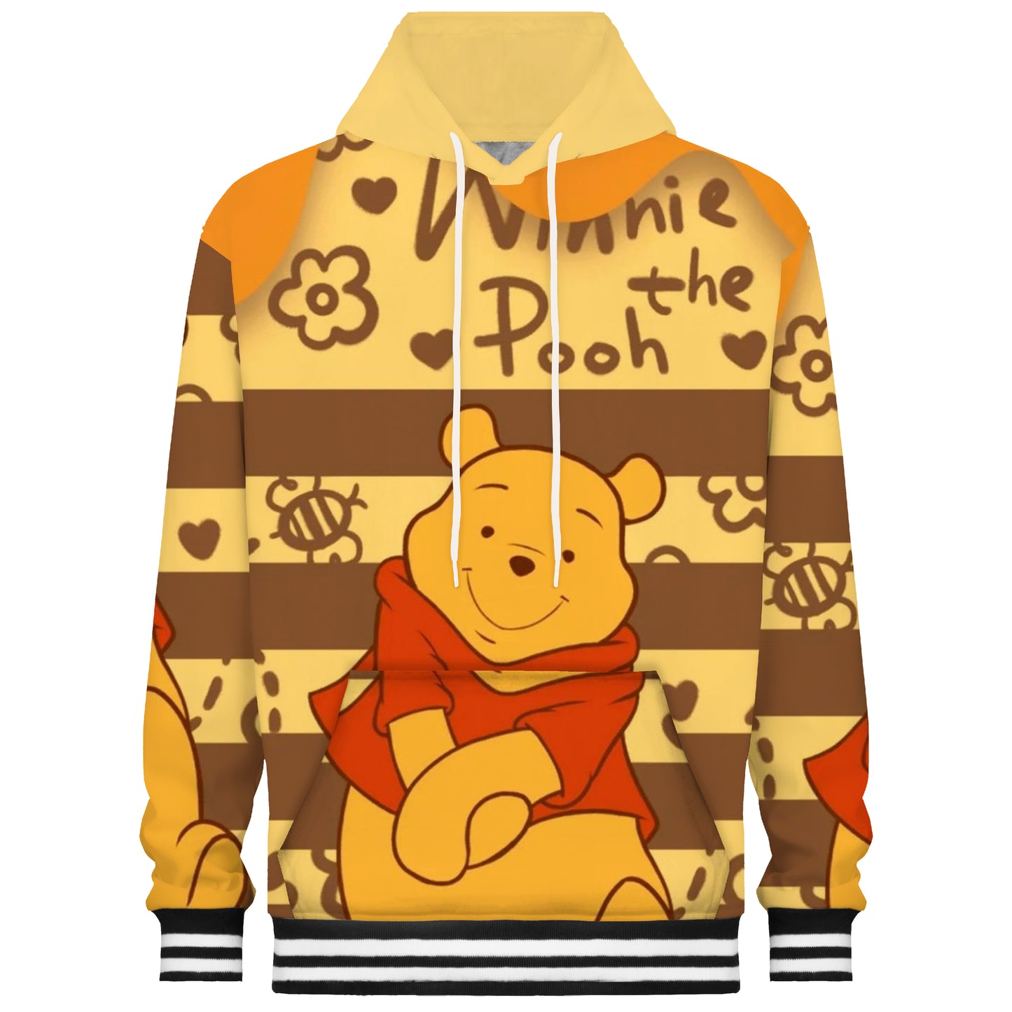 Winnie The Pooh Print Hooded Sweatshirt