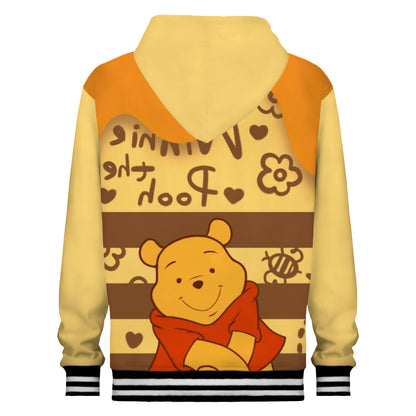 Winnie The Pooh Print Hooded Sweatshirt