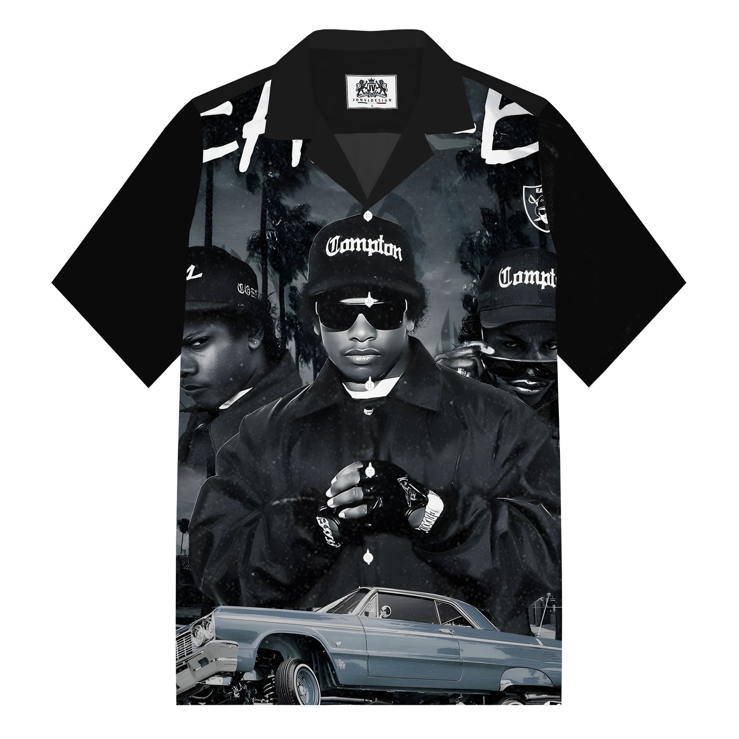 Hip-Hop Music Camp Collar Casual Shirt for Men