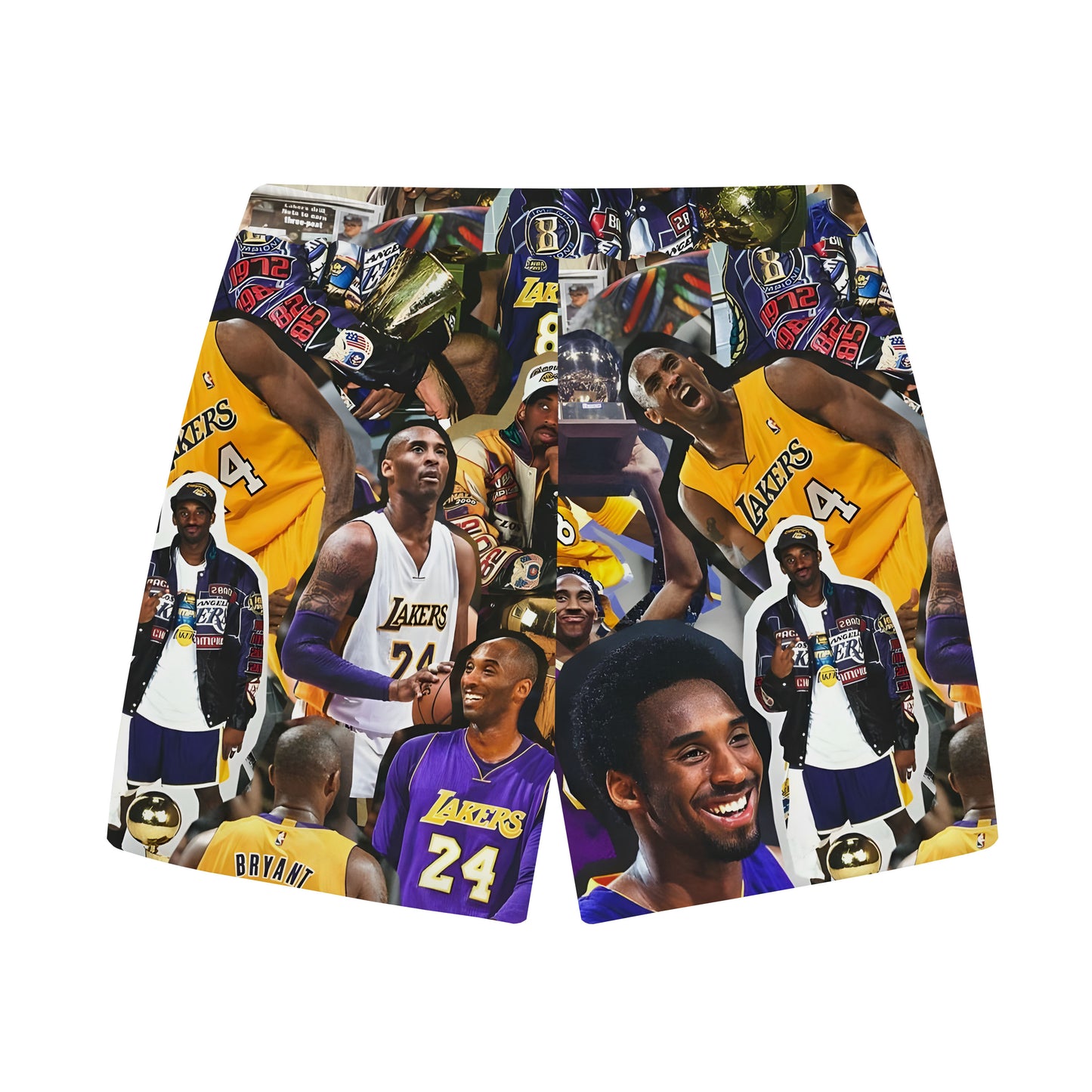 Basketball MVP Pattern Elastic Waistband Casual Shorts