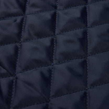 Vintage Nautical Tattoo Print Quilted Lined Bomber Jacket