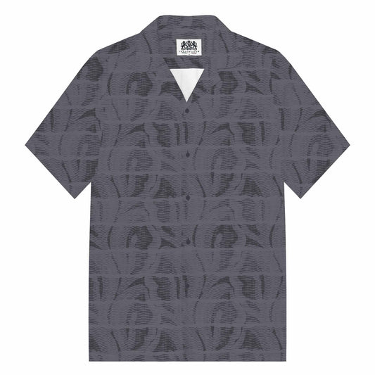 Lips Pattern Camp Collar Short-Sleeved Shirt