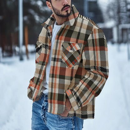 Flannel Sherpa Lined Plaid Lumber Jacket