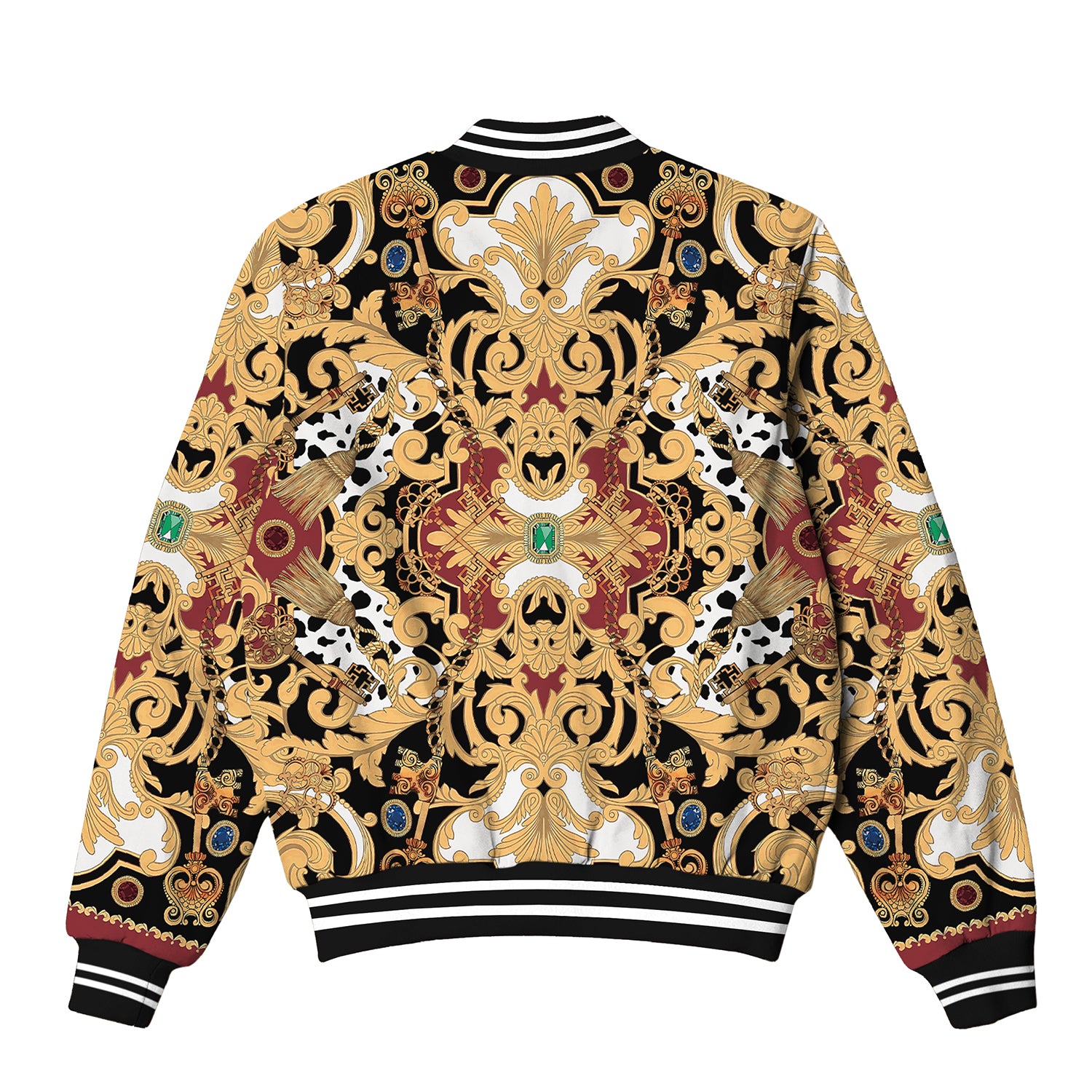 Baroque Print Bomber Jacket