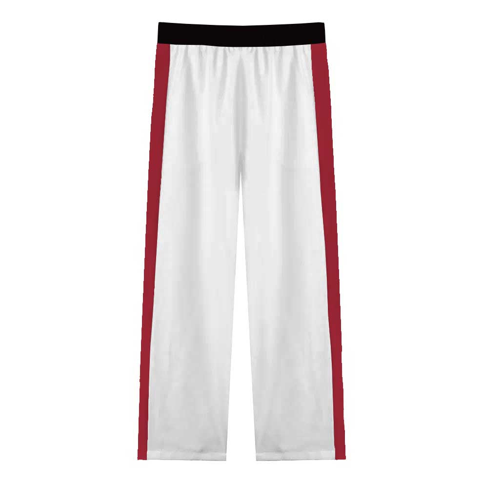 Baroque Print Casual Trousers With Elastic Waistband