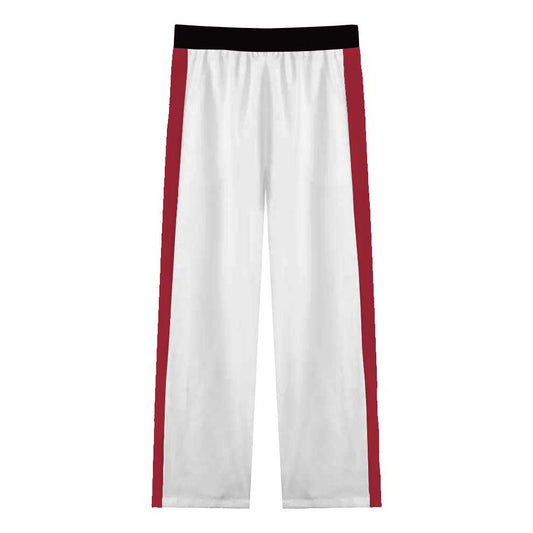 Baroque Print Casual Trousers With Elastic Waistband