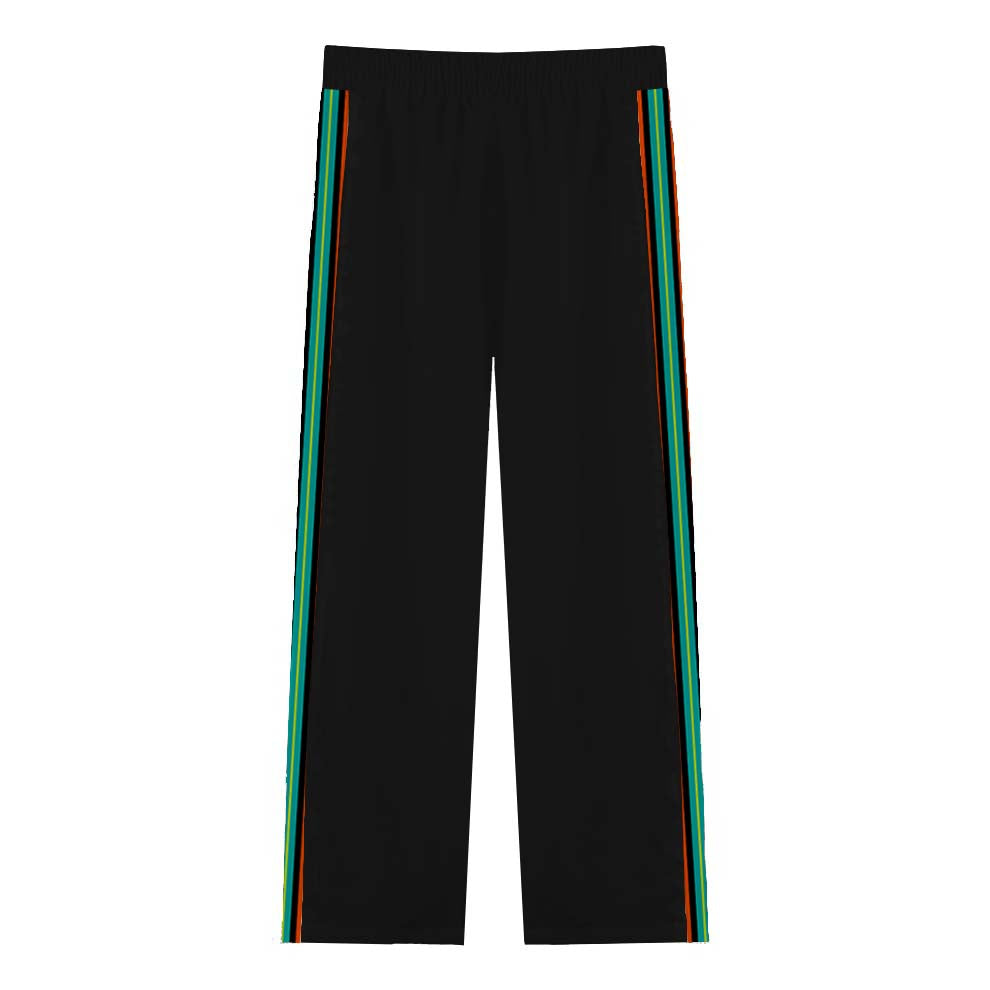 Halloween Fly Skeleton Casual Trousers With Elastic Waistband