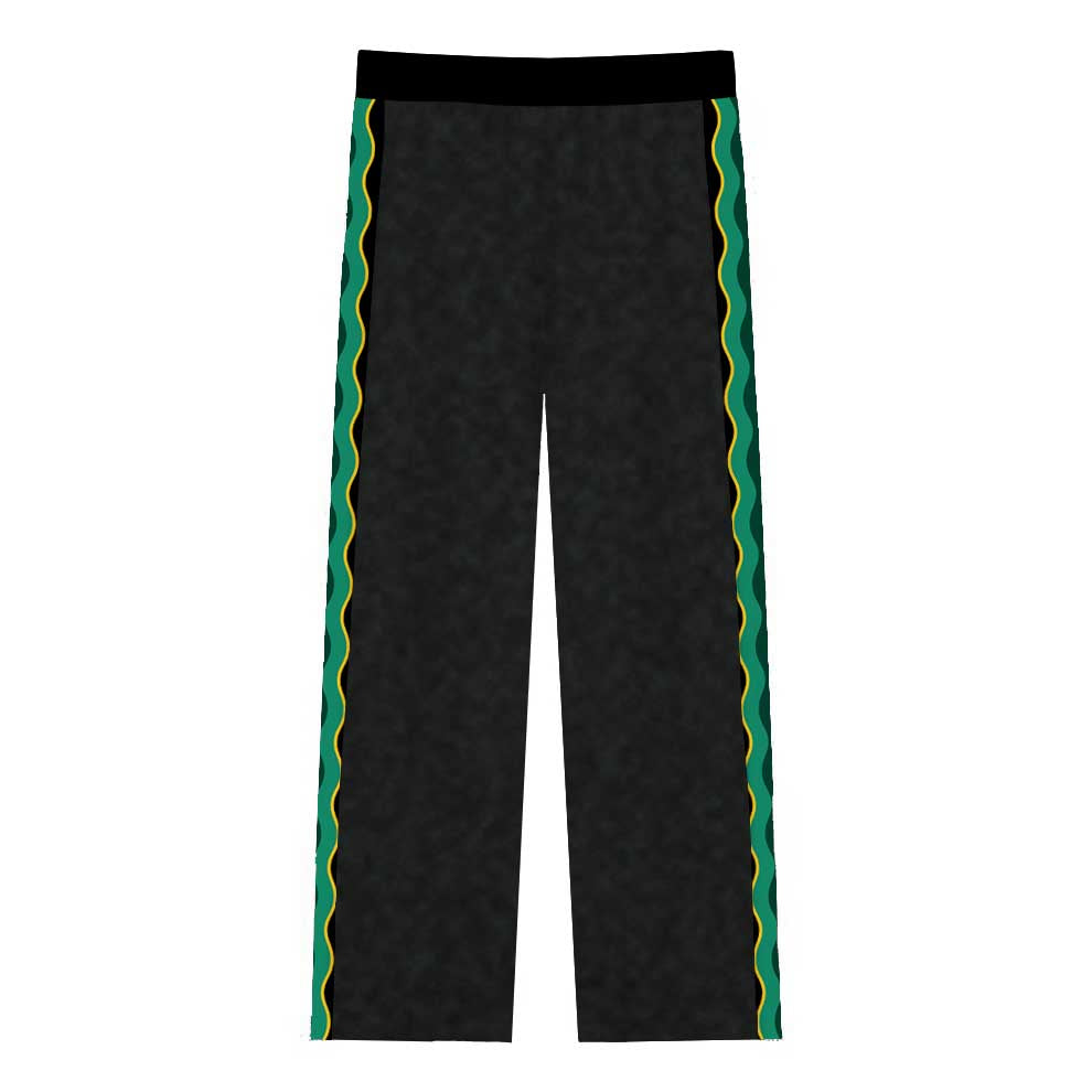 Skeleton Artist Pattern Casual Trousers With Elastic Waistband