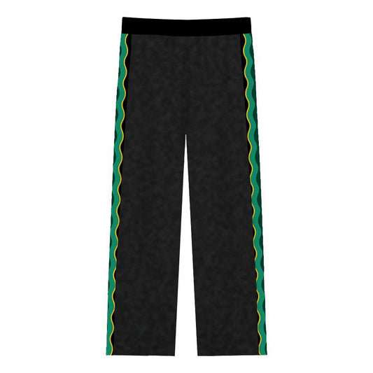 Skeleton Artist Pattern Casual Trousers With Elastic Waistband