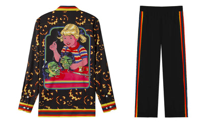 You Can Learn Sewing Halloween Casual Trousers With Elastic Waistband