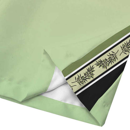 Greek Statue Olive Branch Pattern Casual Trousers With Elastic Waistband