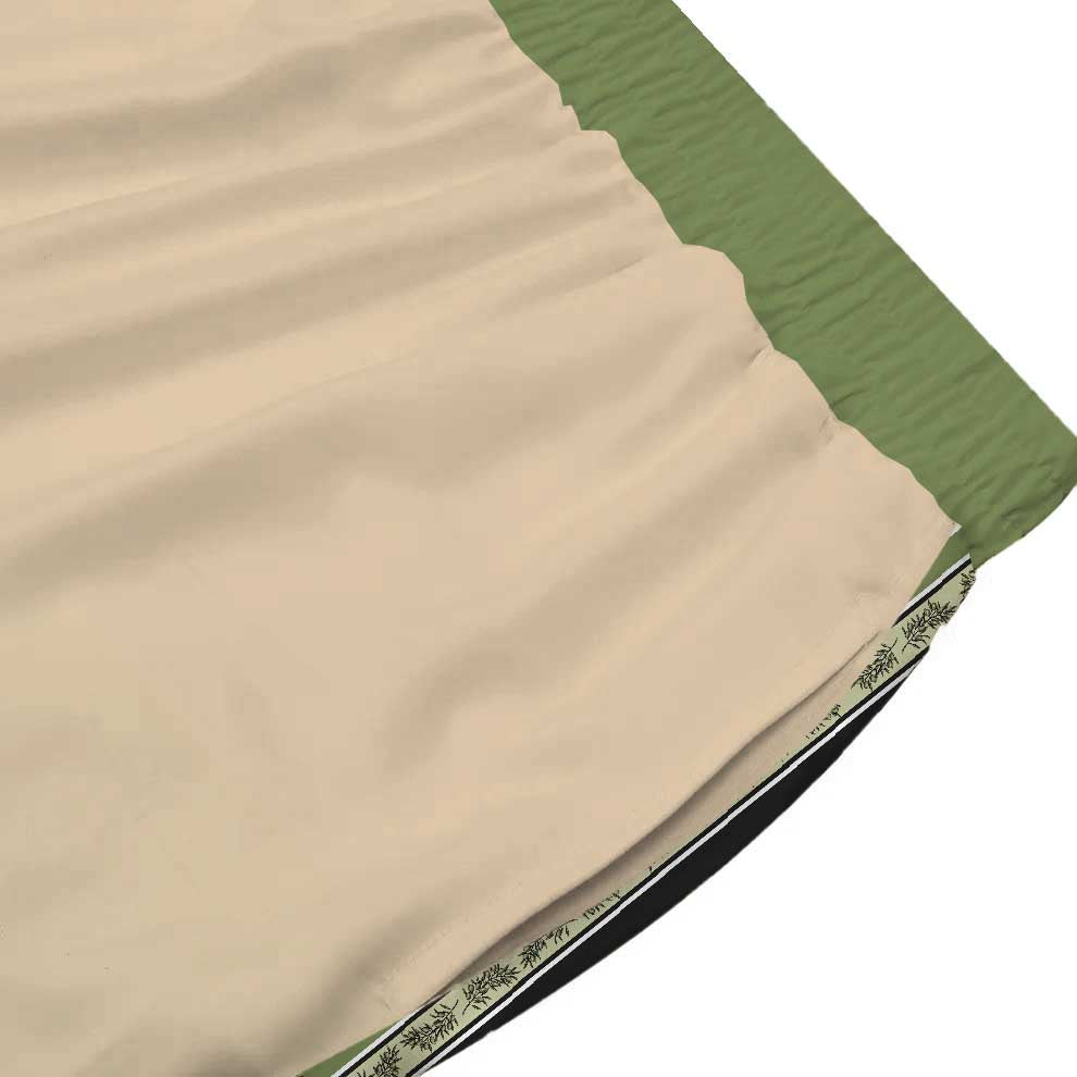 Greek Statue Olive Branch Pattern Casual Trousers With Elastic Waistband