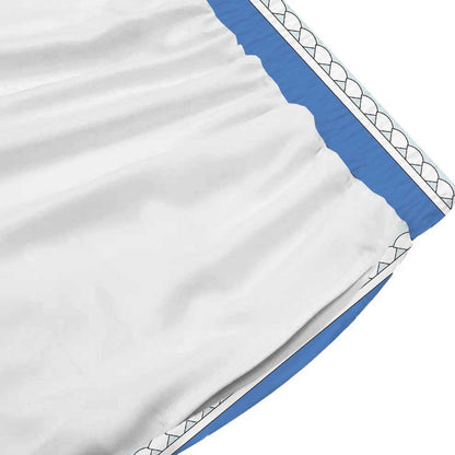 Palace Pattern Casual Trousers With Elastic Waistband