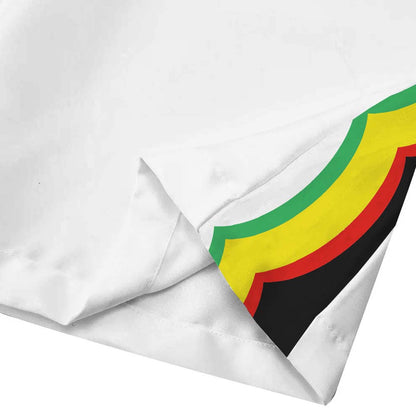 Music Star Pattern Casual Trousers With Elastic Waistband