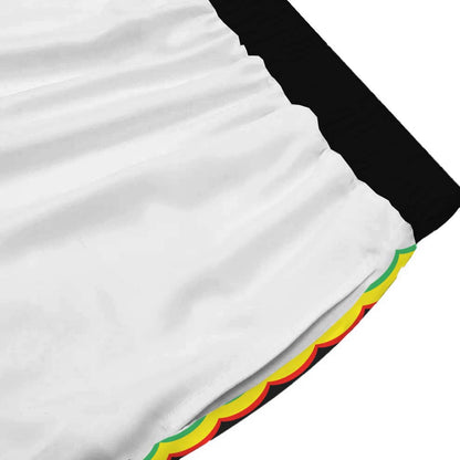 Music Star Pattern Casual Trousers With Elastic Waistband