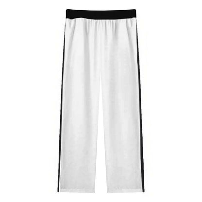 Music Star Pattern Casual Trousers With Elastic Waistband