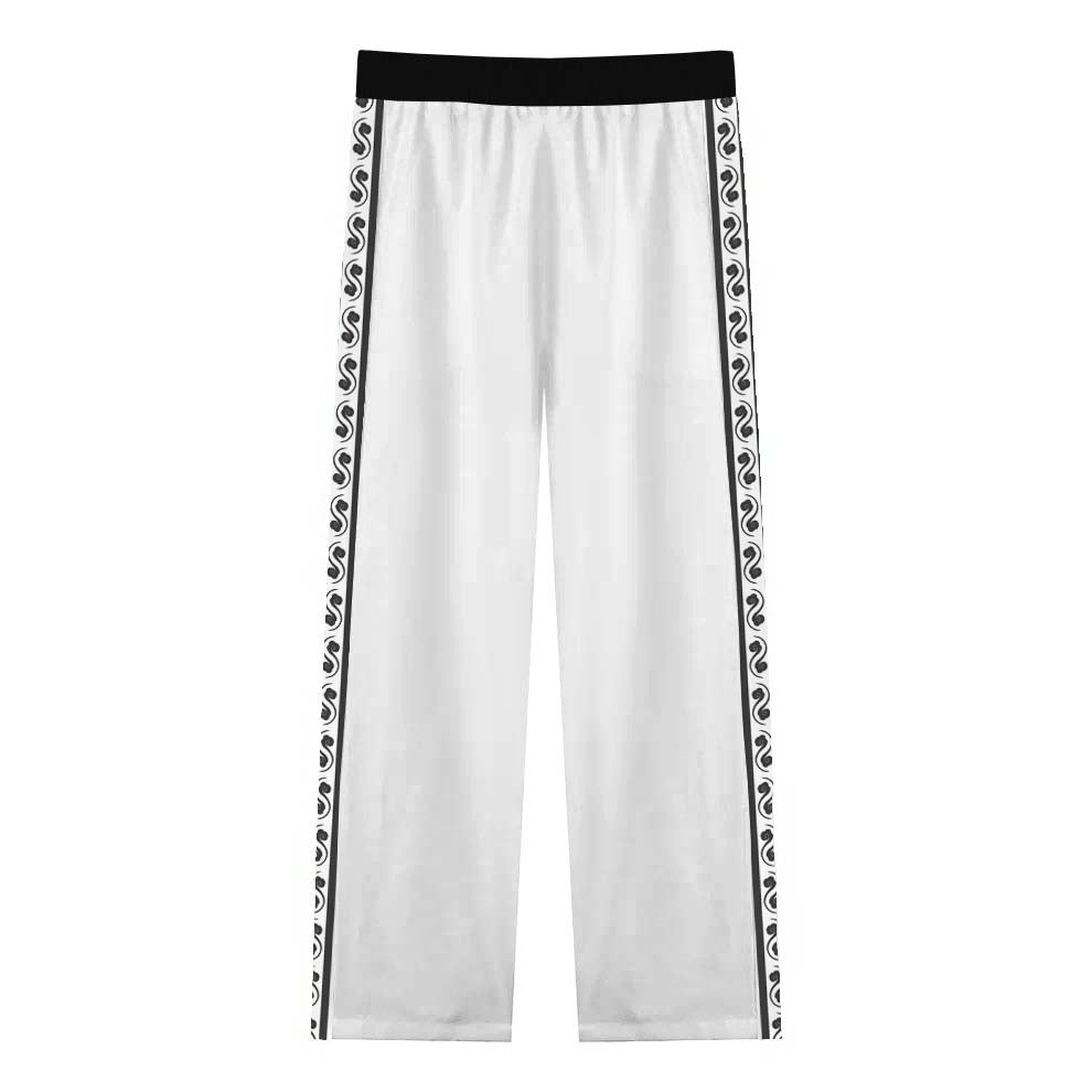 Black Myth: Wukong Waterfall Background Print Casual Trousers With Elastic Waistband