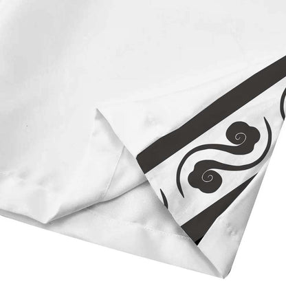 Black Myth: Wukong Waterfall Background Print Casual Trousers With Elastic Waistband