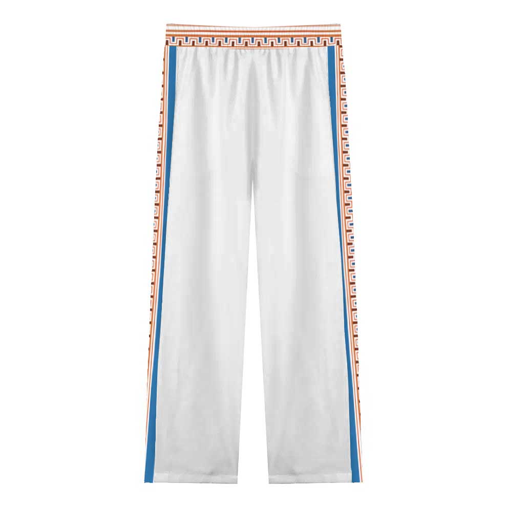 ROMA Print Casual Trousers With Elastic Waistband