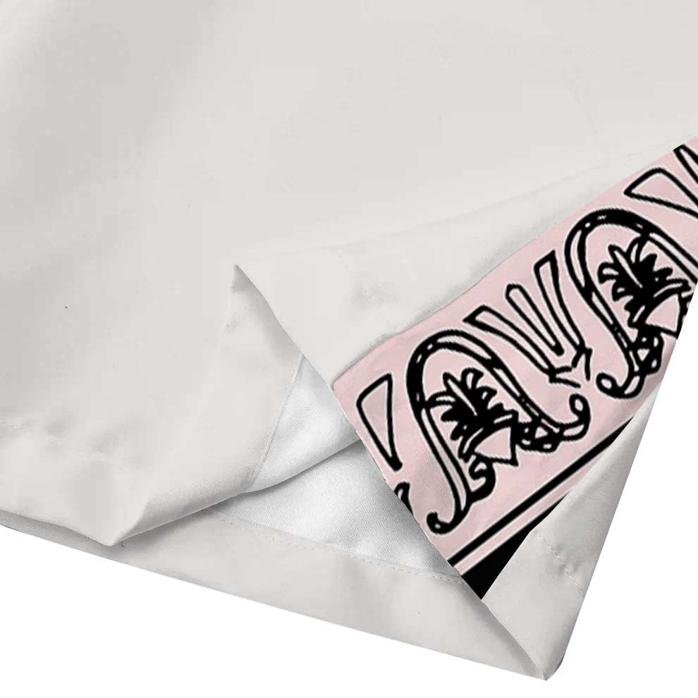 Roman Temple Print Casual Trousers With Elastic Waistband